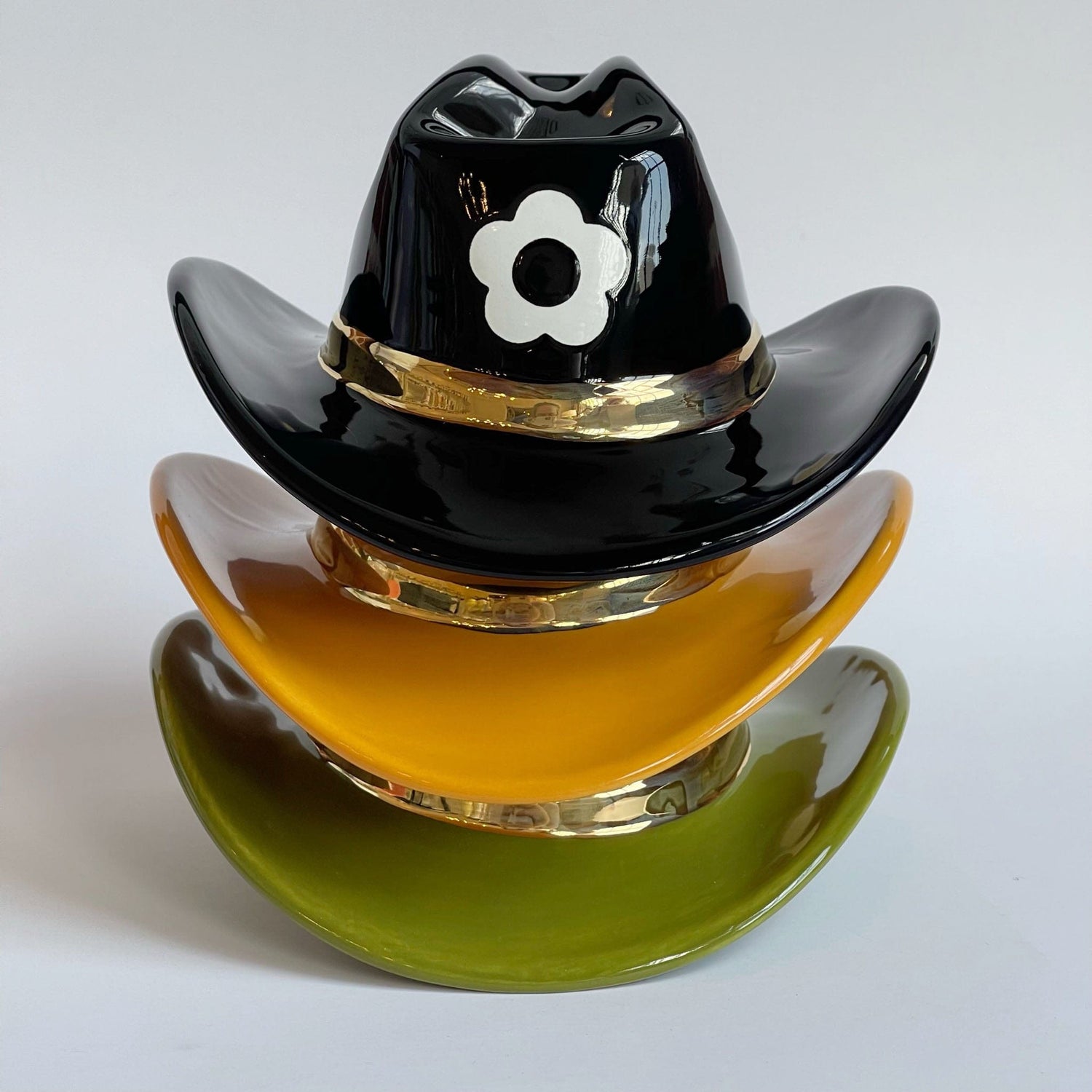 Ruby Clay Company Cowboy Hat Ceramic