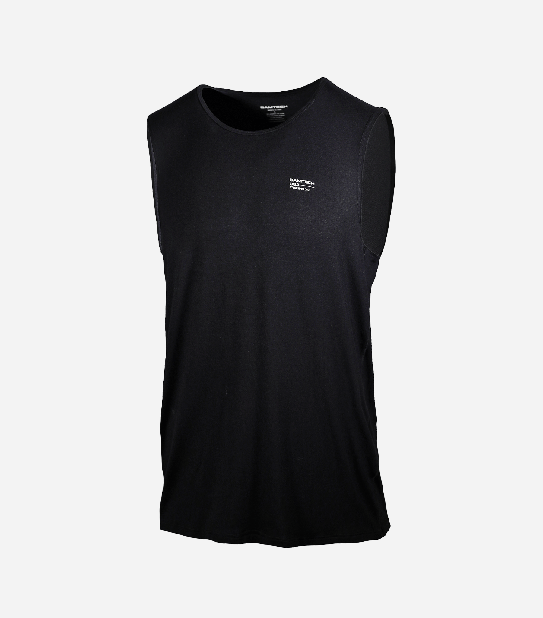 Bamtech Tanks S / Black Bamboo Aerotech Tank - Training Div. Heather Grey