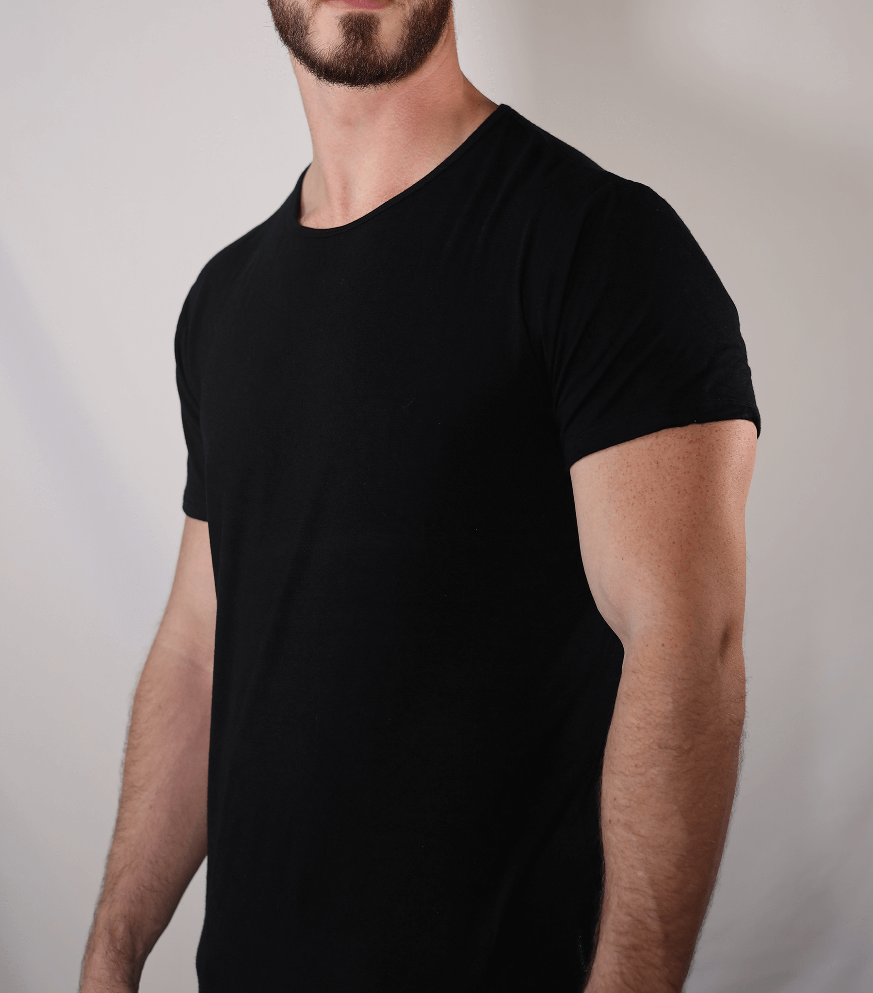 Bamtech Shirt Bamboo Swift Curve-Hem T-Shirt - Heather Grey