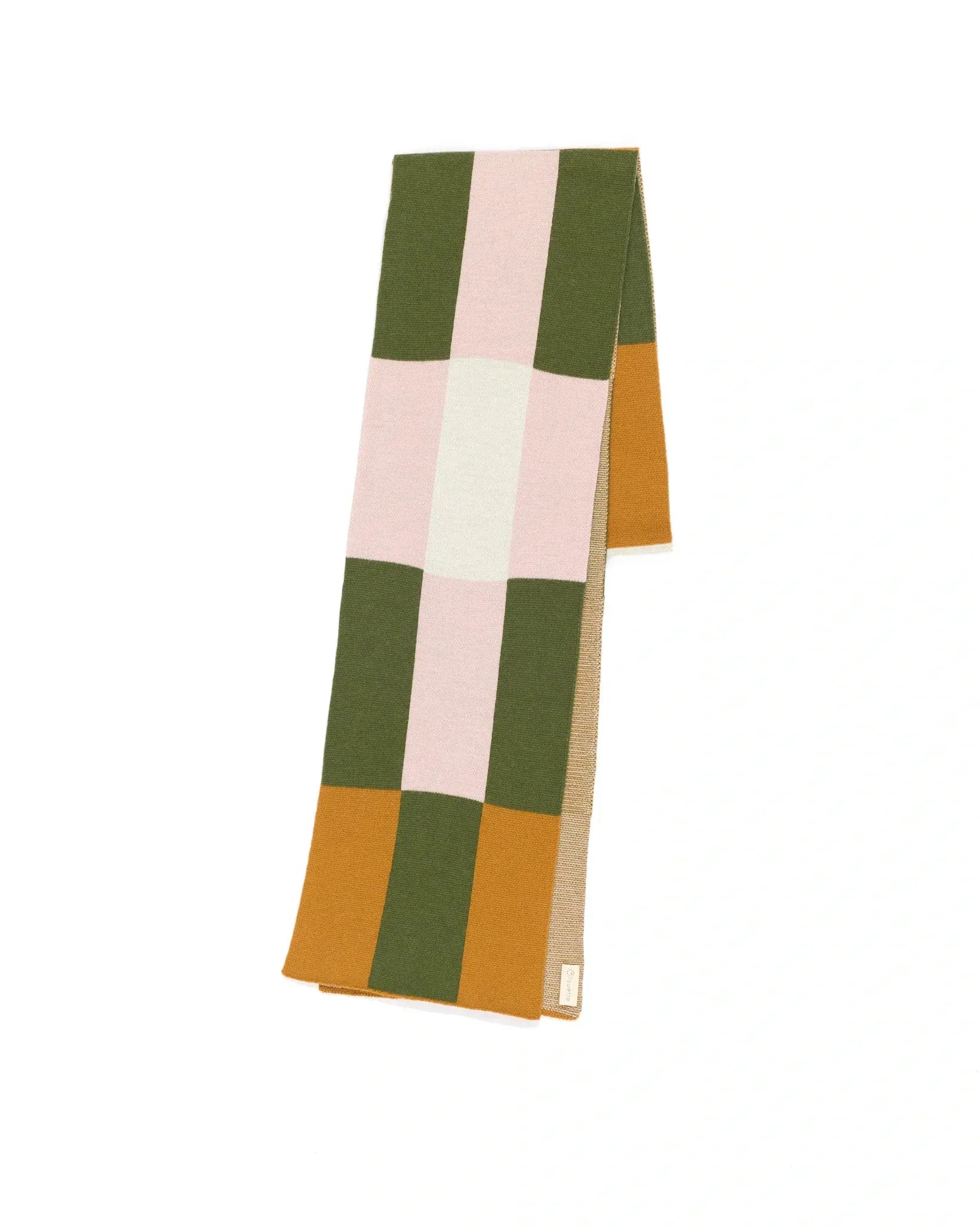 Biquette Adult Scarf Garden Disco in Merino Wool Block Party - Adult Scarf