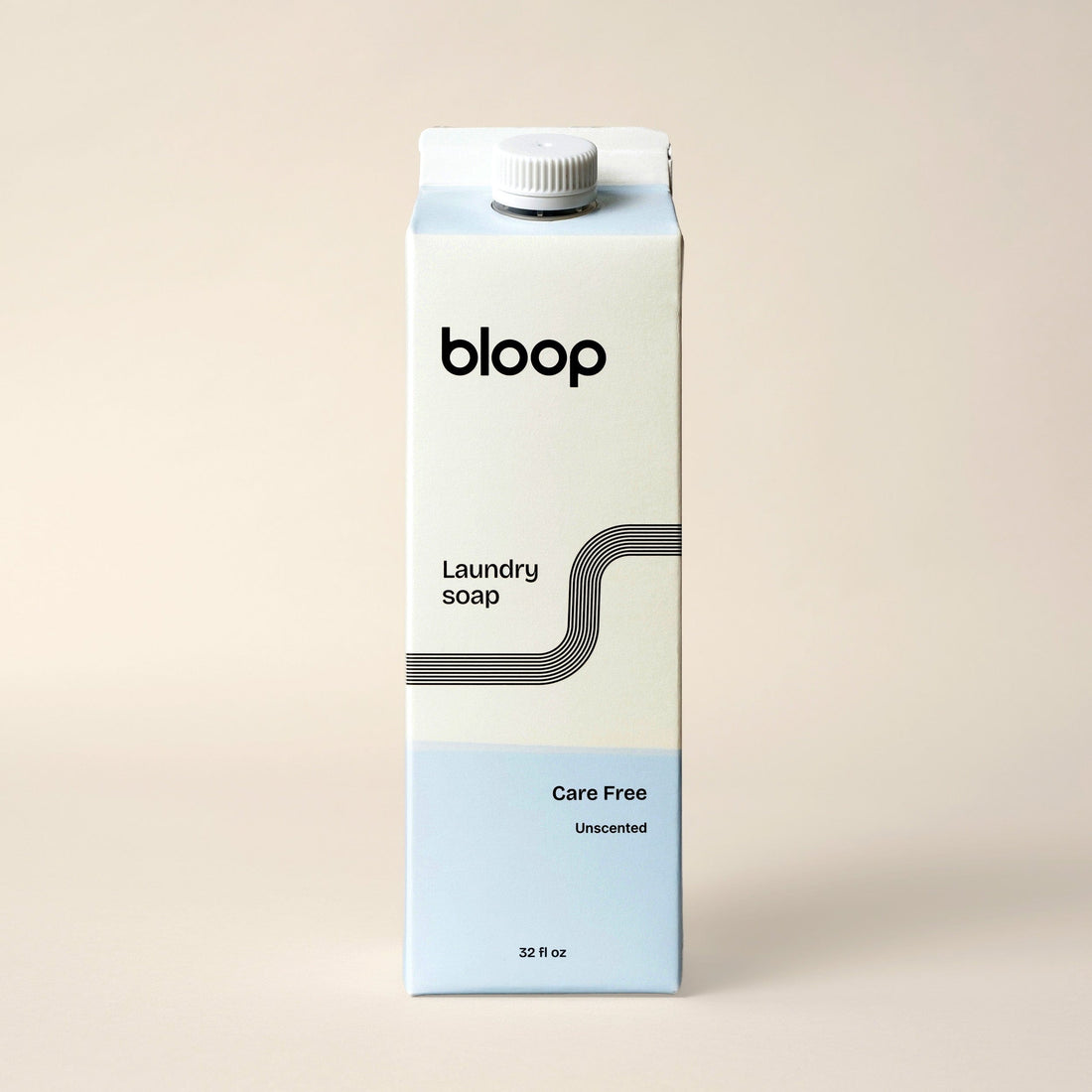 Bloop Laundry Soap 32 oz Carton Natural Laundry Soap - Care Free (Unscented)