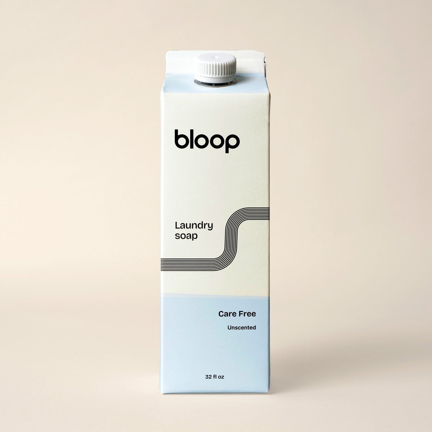Bloop Laundry Soap 32 oz Carton Natural Laundry Soap - Care Free (Unscented)