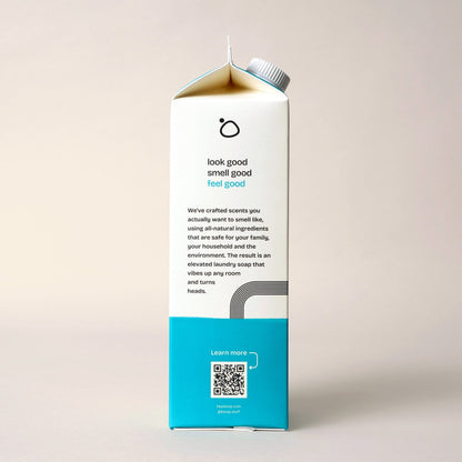 Bloop Laundry Soap 32 oz Carton Natural Laundry Soap - Salt Air