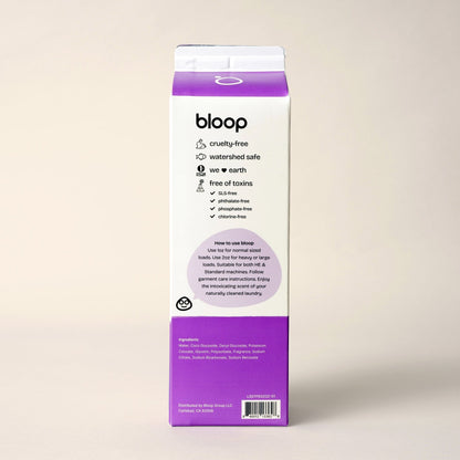 Bloop Laundry Soap 32 oz Carton Natural Laundry Soap - Stone Fruit