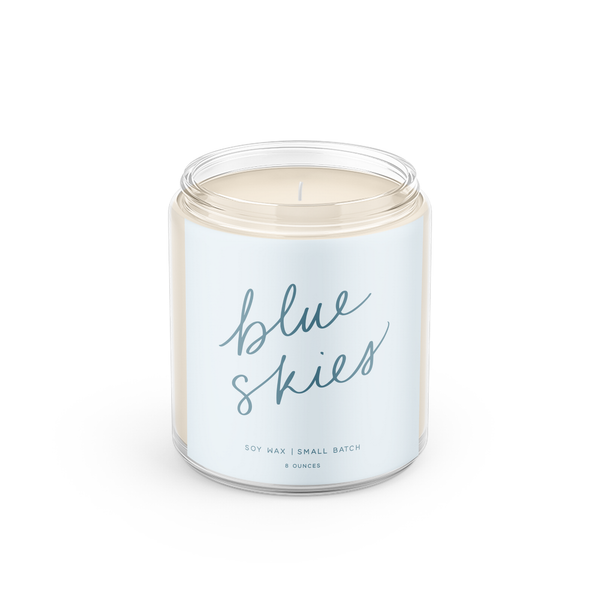 Blue Skies - 8oz Soy Candle - My American Goods