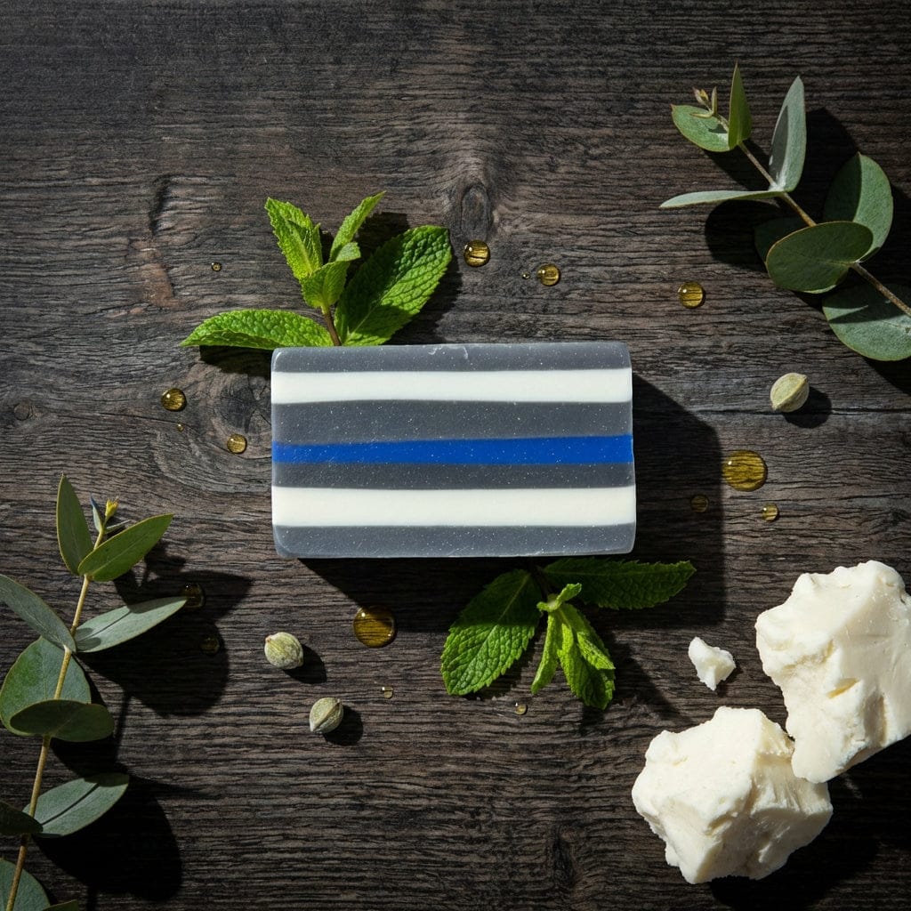 Fight Scrub Soap Blue Line - Spearmint + Eucalyptus / Single Antibacterial Body Soap
