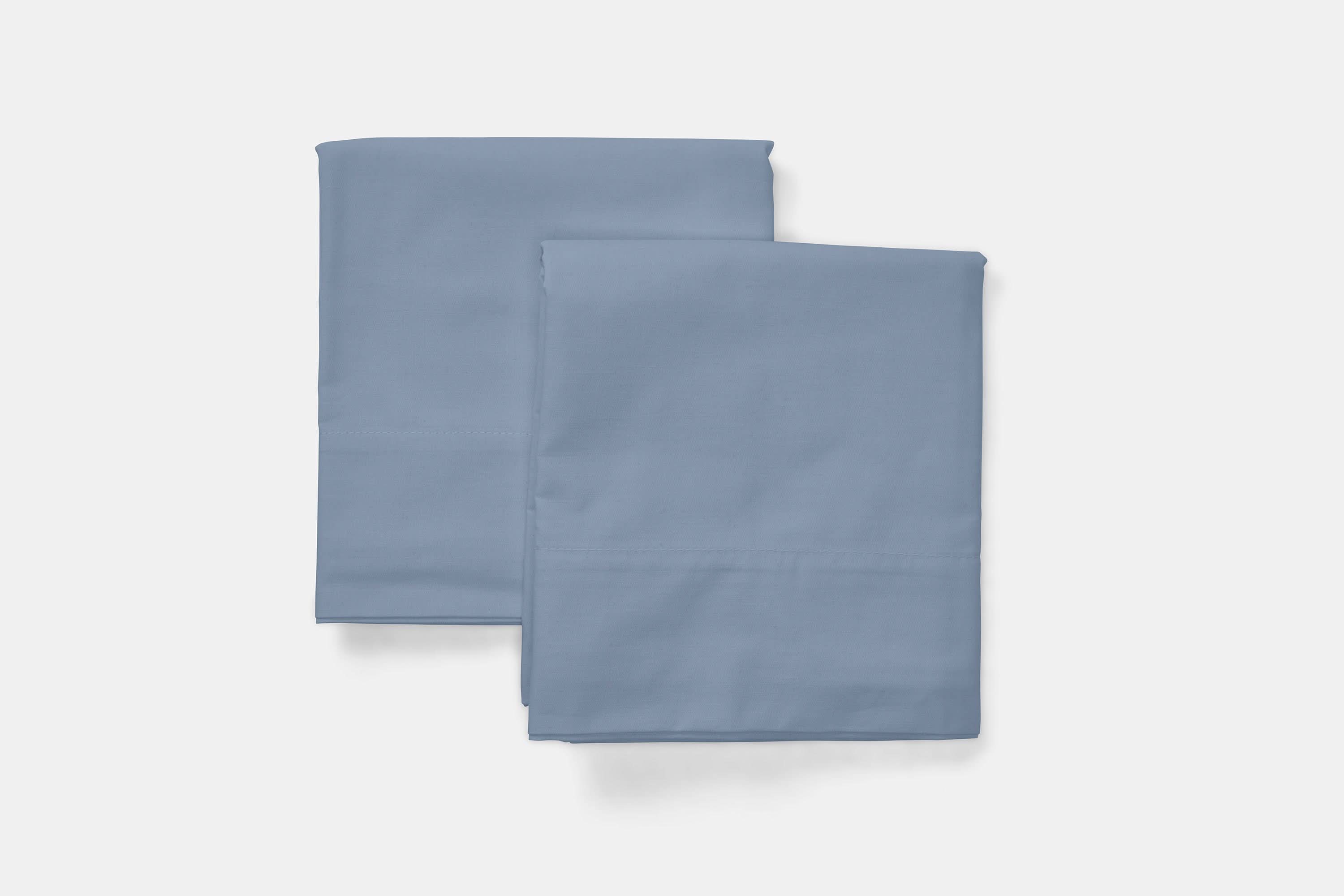 American Blossom Linens Pillows &amp; Pillowcases Standard / Chesapeake Blue Natural Cotton Bed Pillowcases