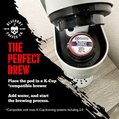BLUEBERRY CRUMBLE FLAVORED COFFEE PODS 18CT