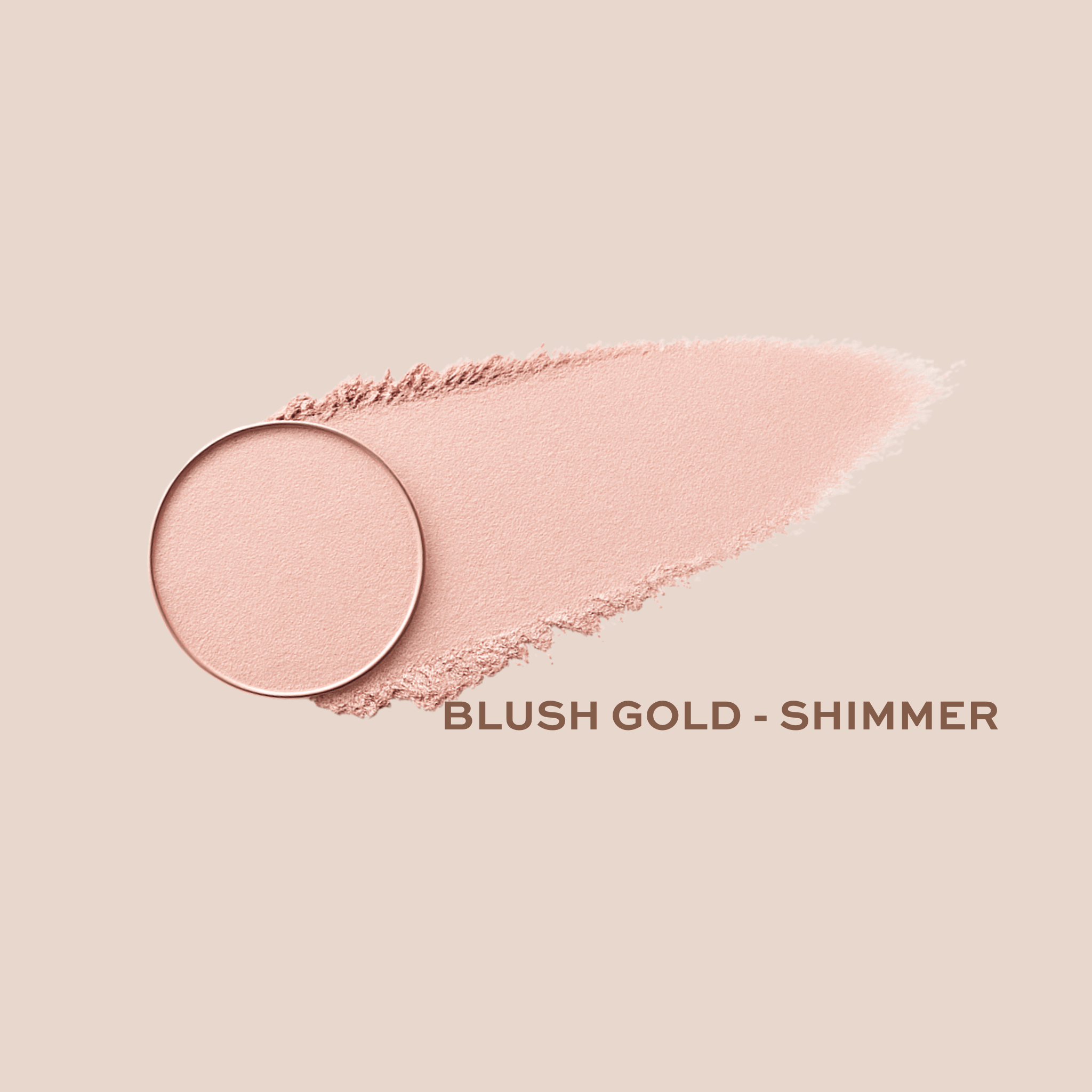 Taylor Made Organics eyeshadow blush_gold Mineral Eyeshadow Single | talc-free