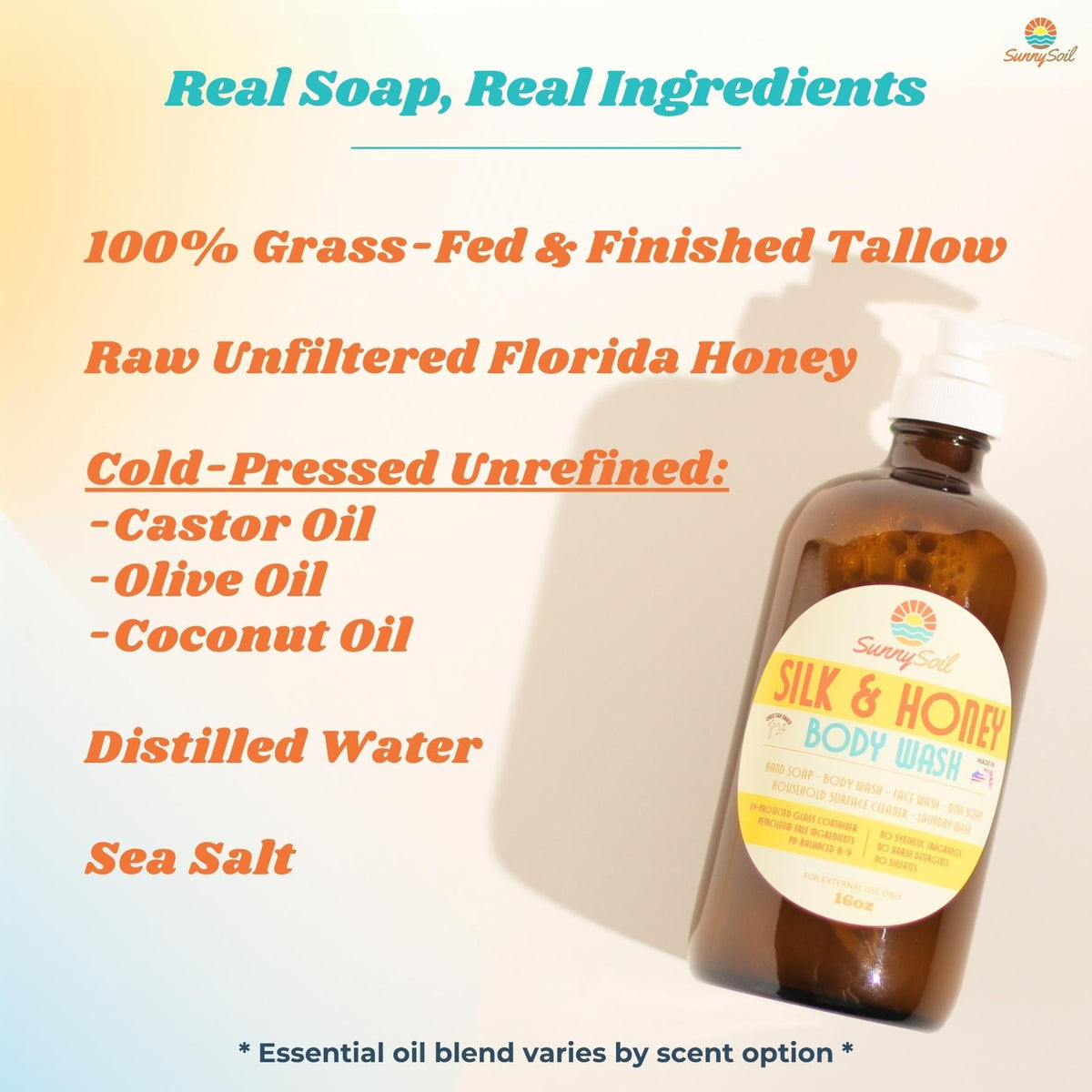 Silk &amp; Honey Body Wash (16oz)