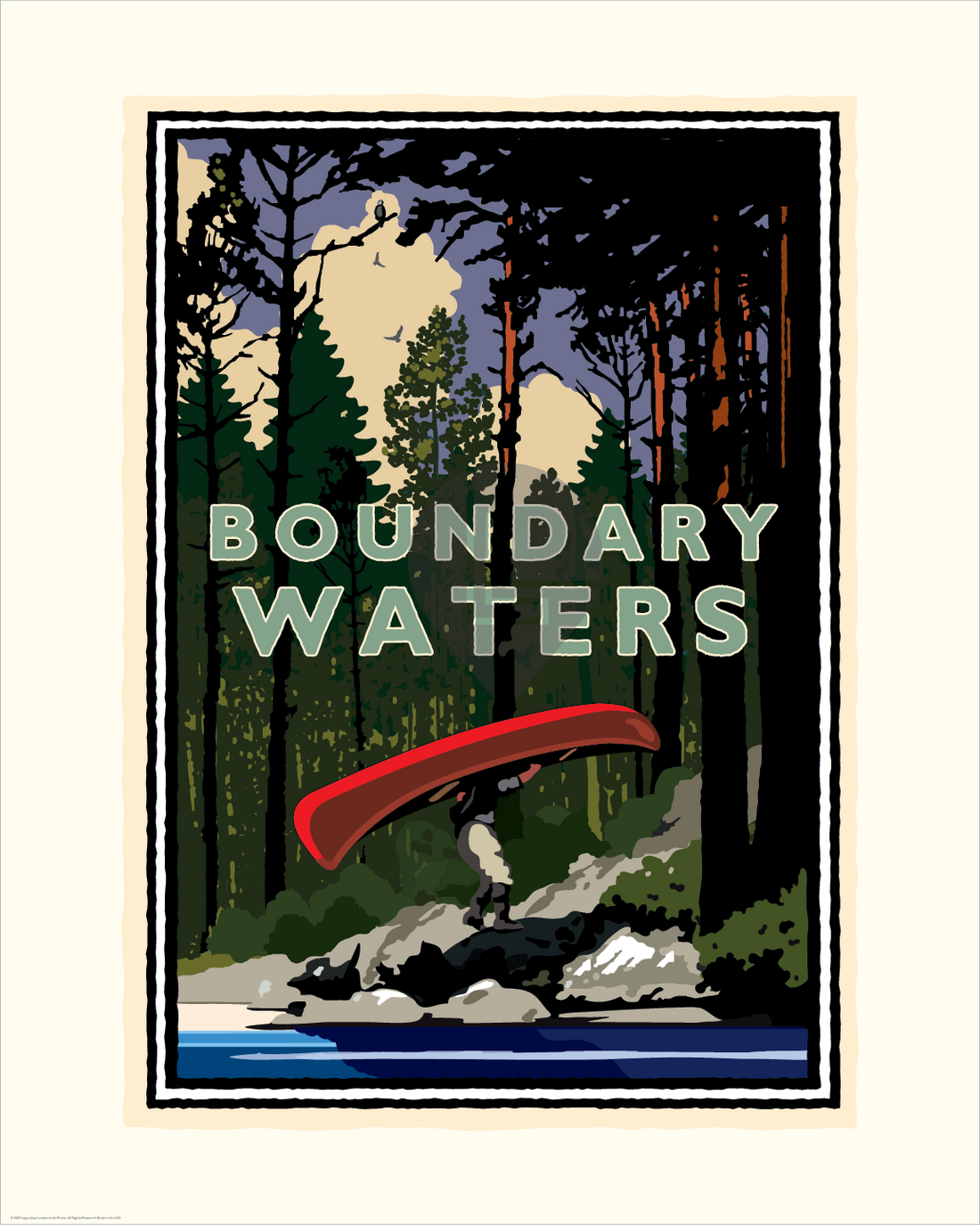 Landmark MN | Boundary Waters Portage Art Print - My American Goods