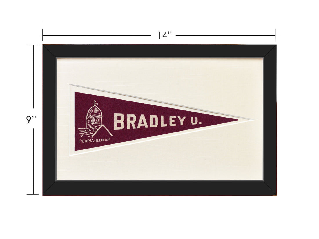 Vintage Bradley University Hormel Pennant