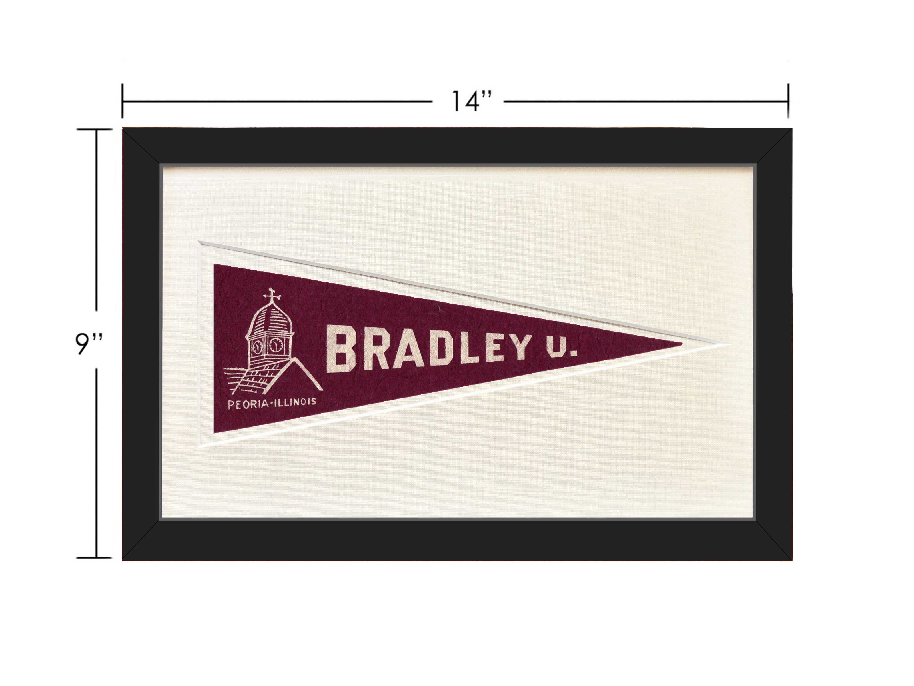 Vintage Bradley University Hormel Pennant