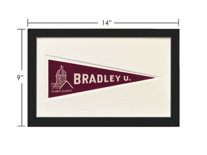 Vintage Bradley University Hormel Pennant