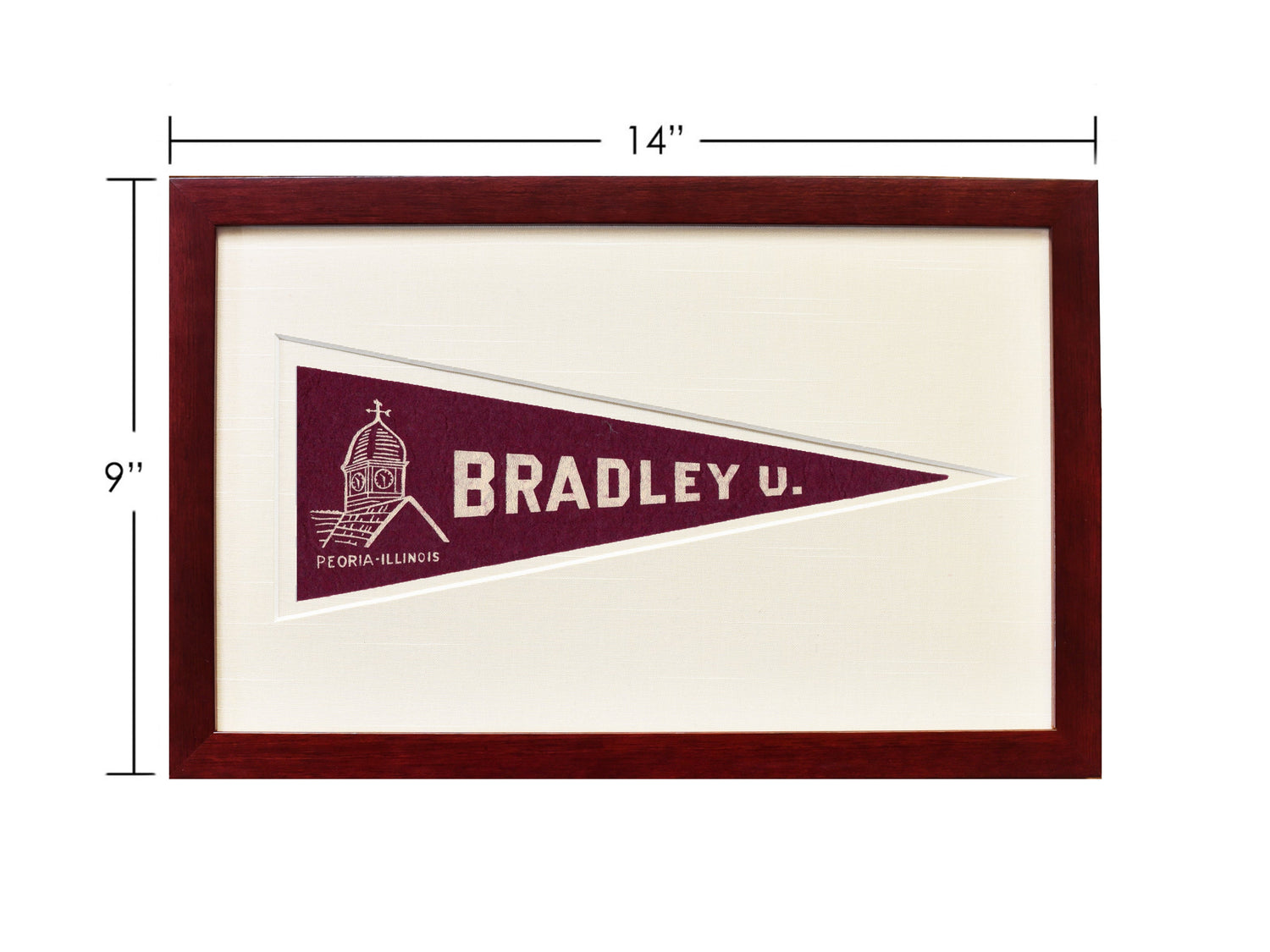 Vintage Bradley University Hormel Pennant