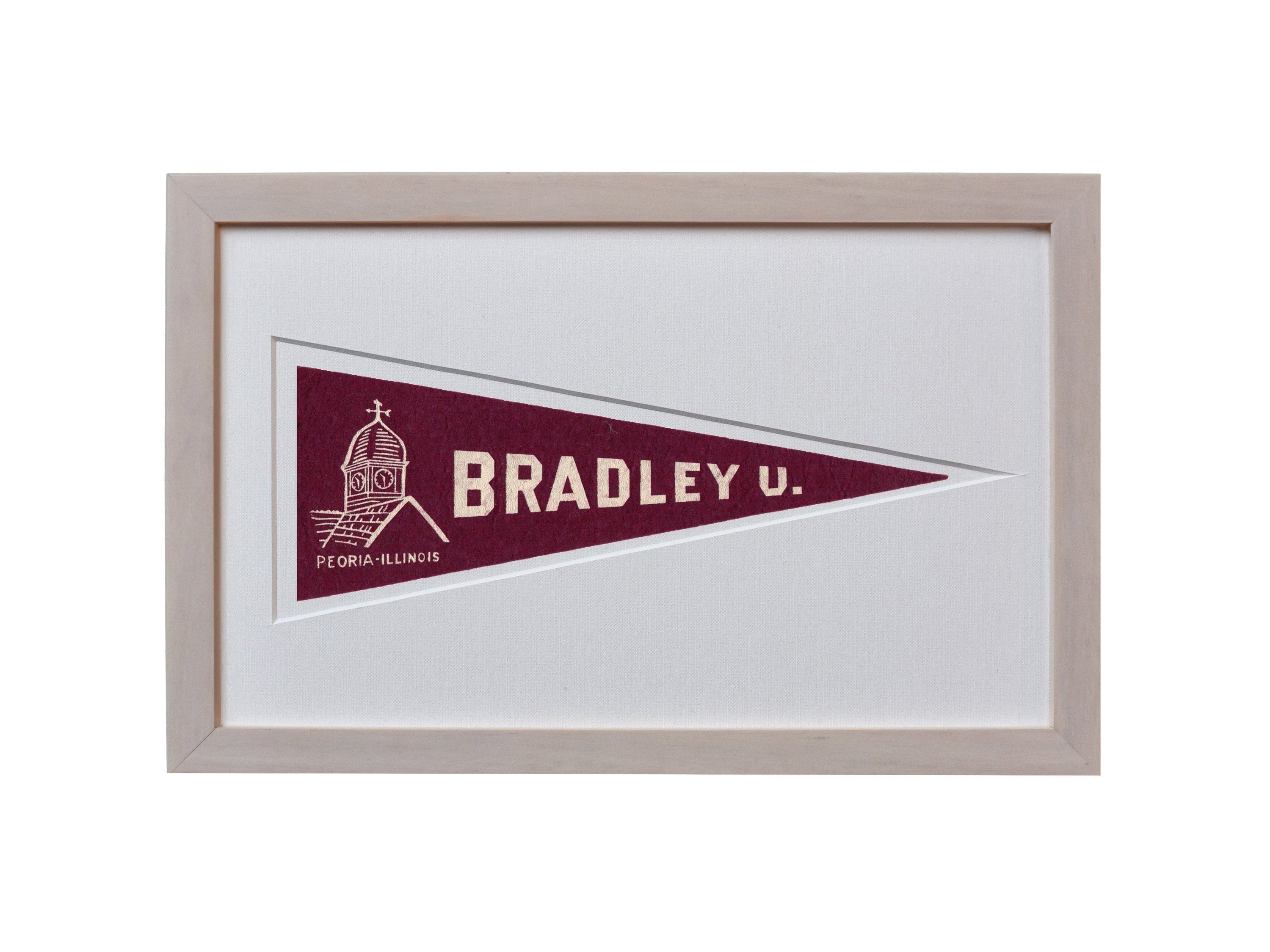 Americana Memories Vintage Bradley University Hormel Pennant