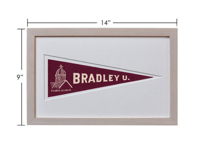 Vintage Bradley University Hormel Pennant