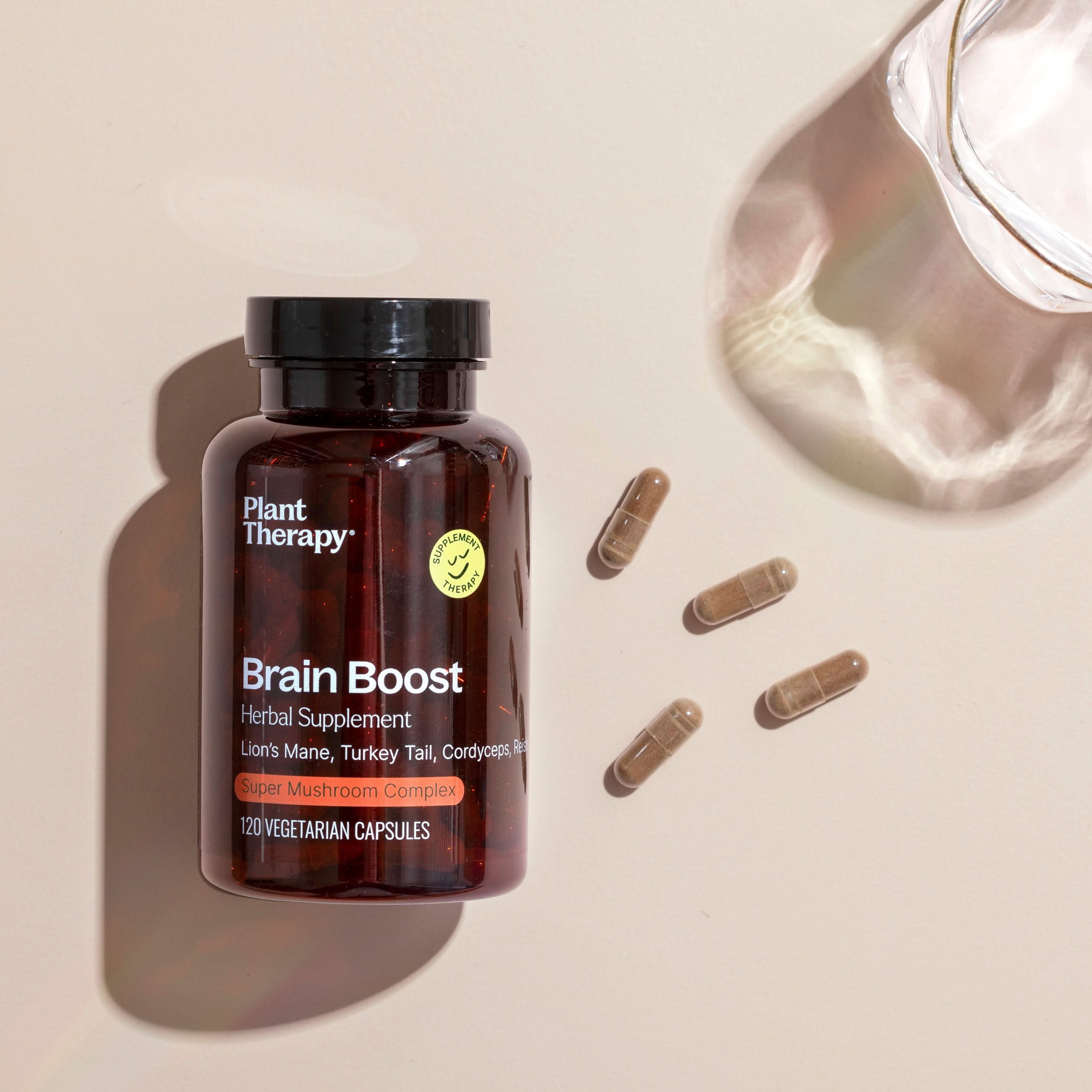 Plant Therapy Supplement 120 ct Brain Mushroom Blend – 4 Mushroom Formula