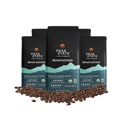 Wholesale Only - Case of 6 - BRAIN SUSTAIN Light Roast - My American Goods
