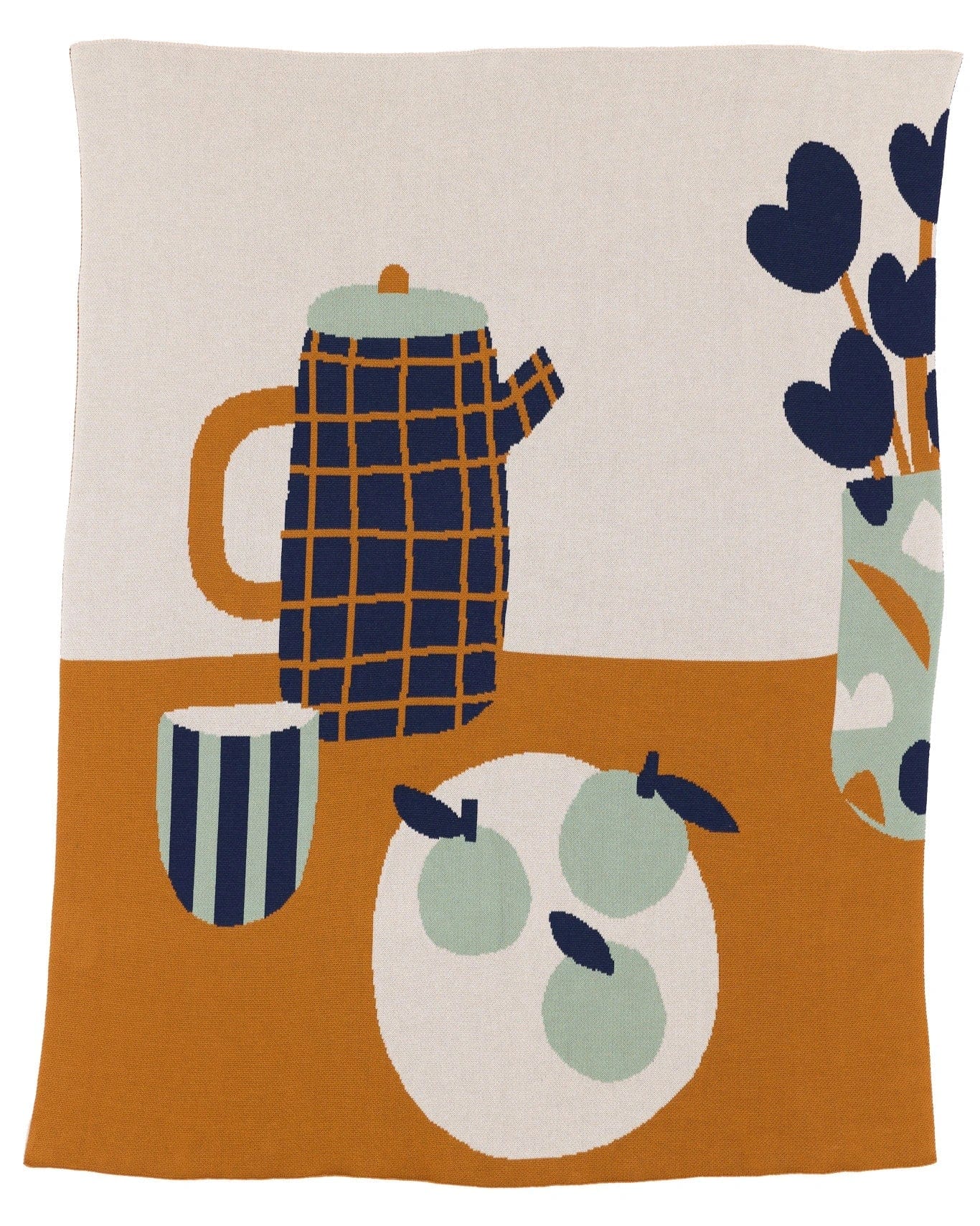Biquette Throw Blanket Friday in Egyptian Cotton Breakfast - Throw Blanket