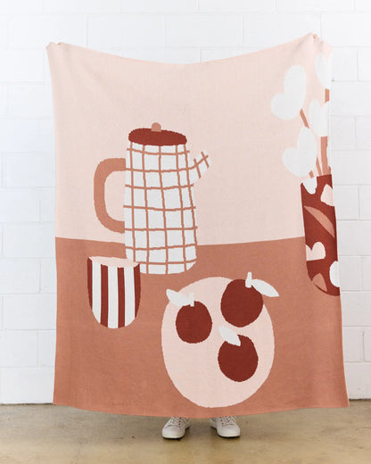 Breakfast - Throw Blanket