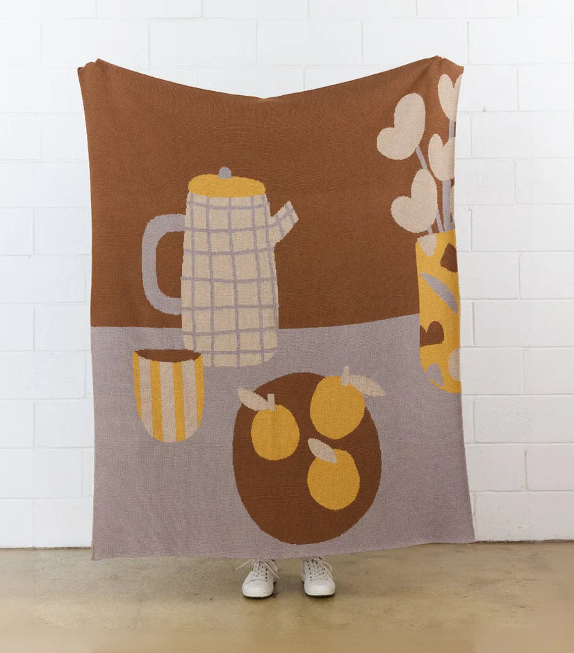 Breakfast - Throw Blanket