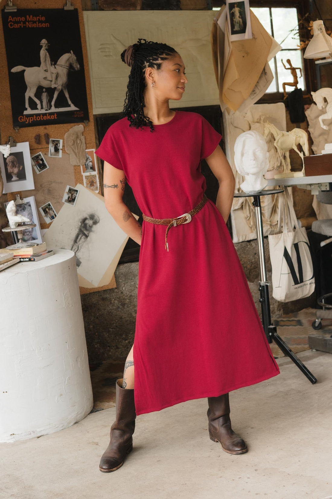 Cairo Dress in Madder