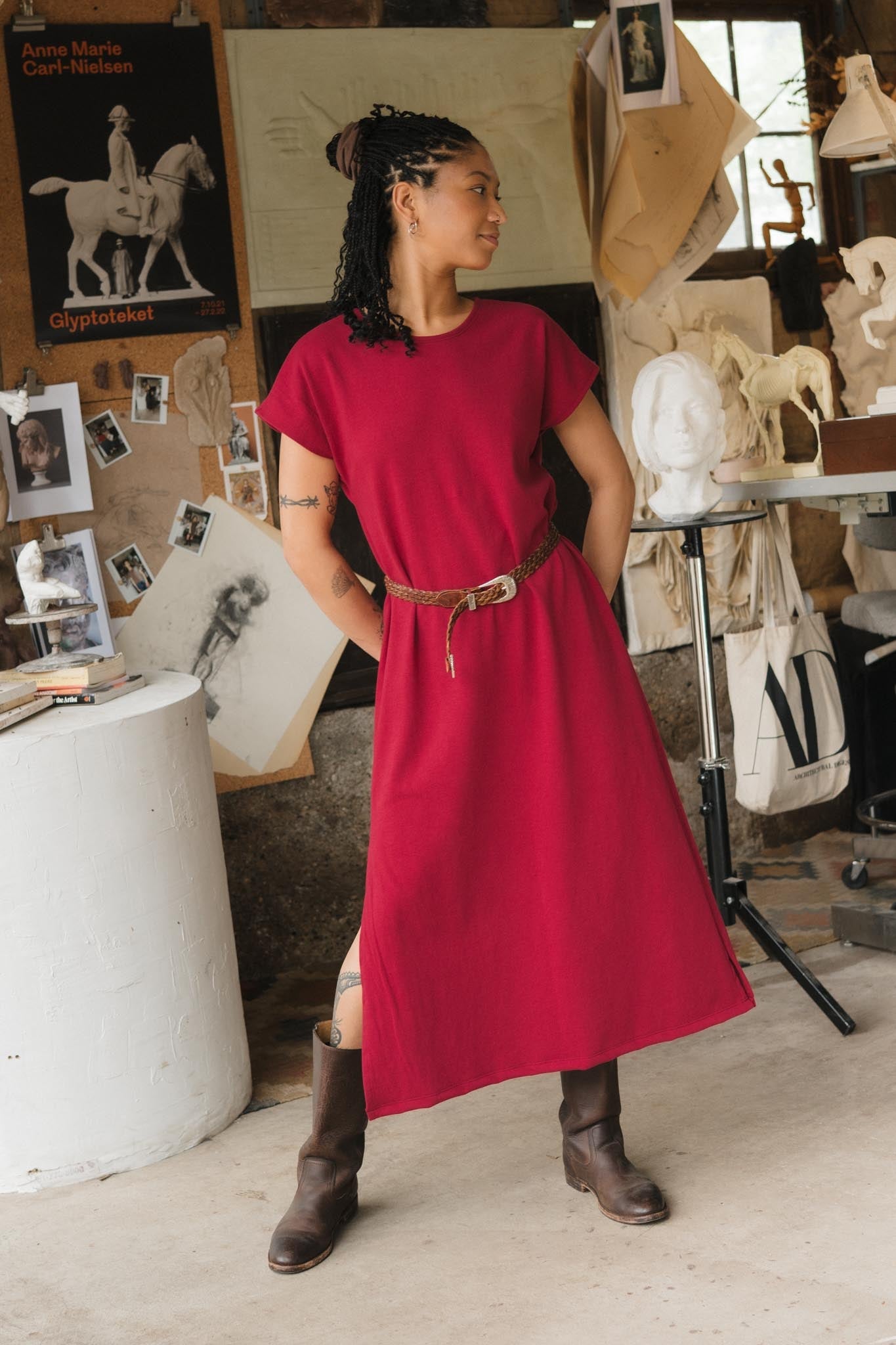 Cairo Dress in Madder