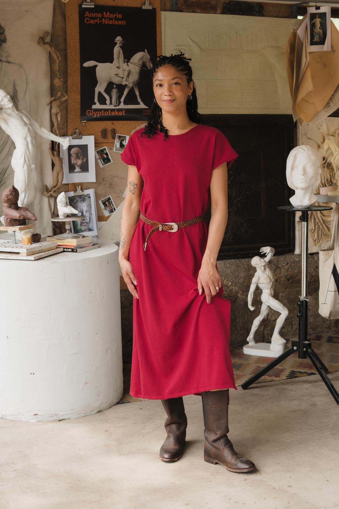 Cairo Dress in Madder