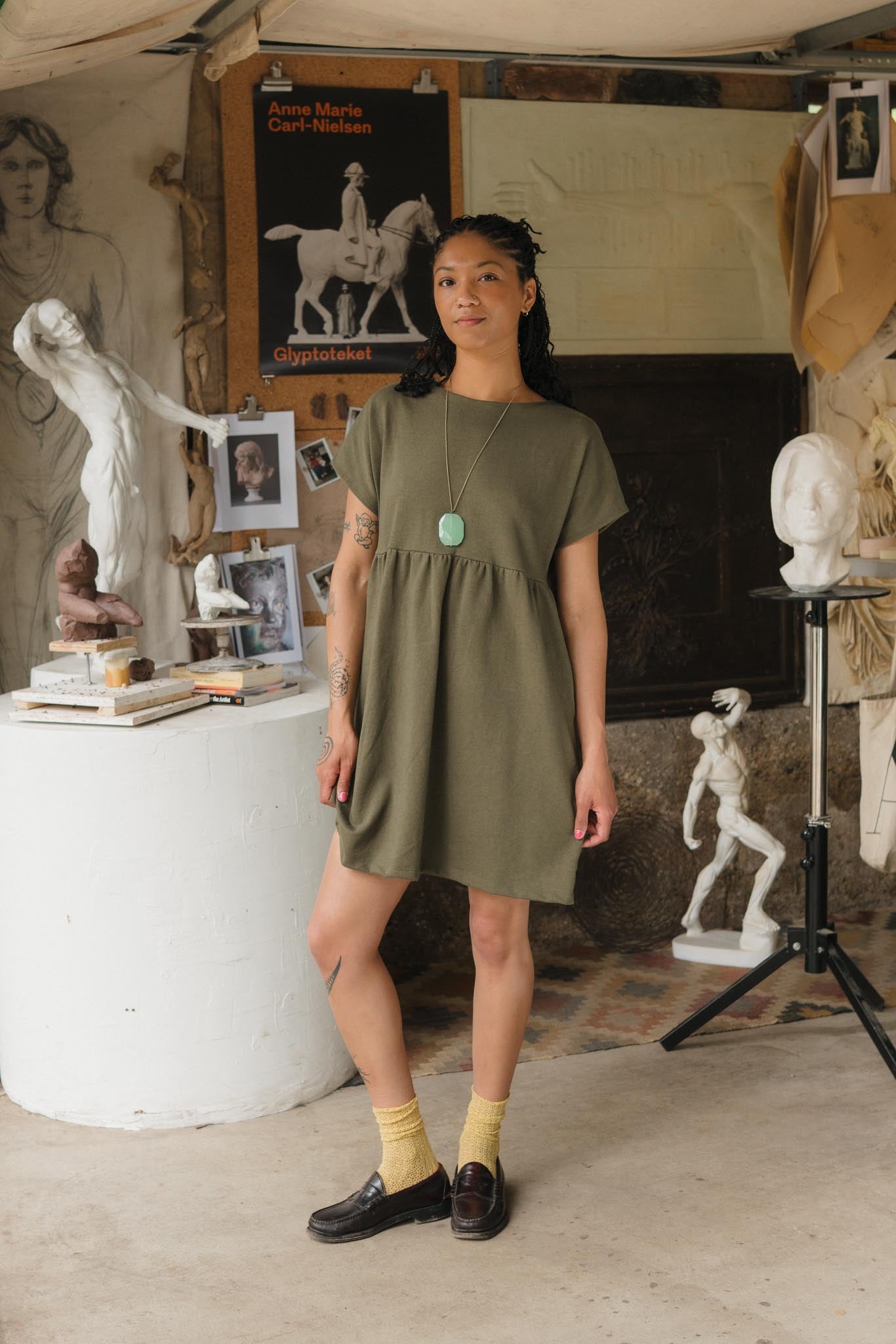 Porch Dress in Patina