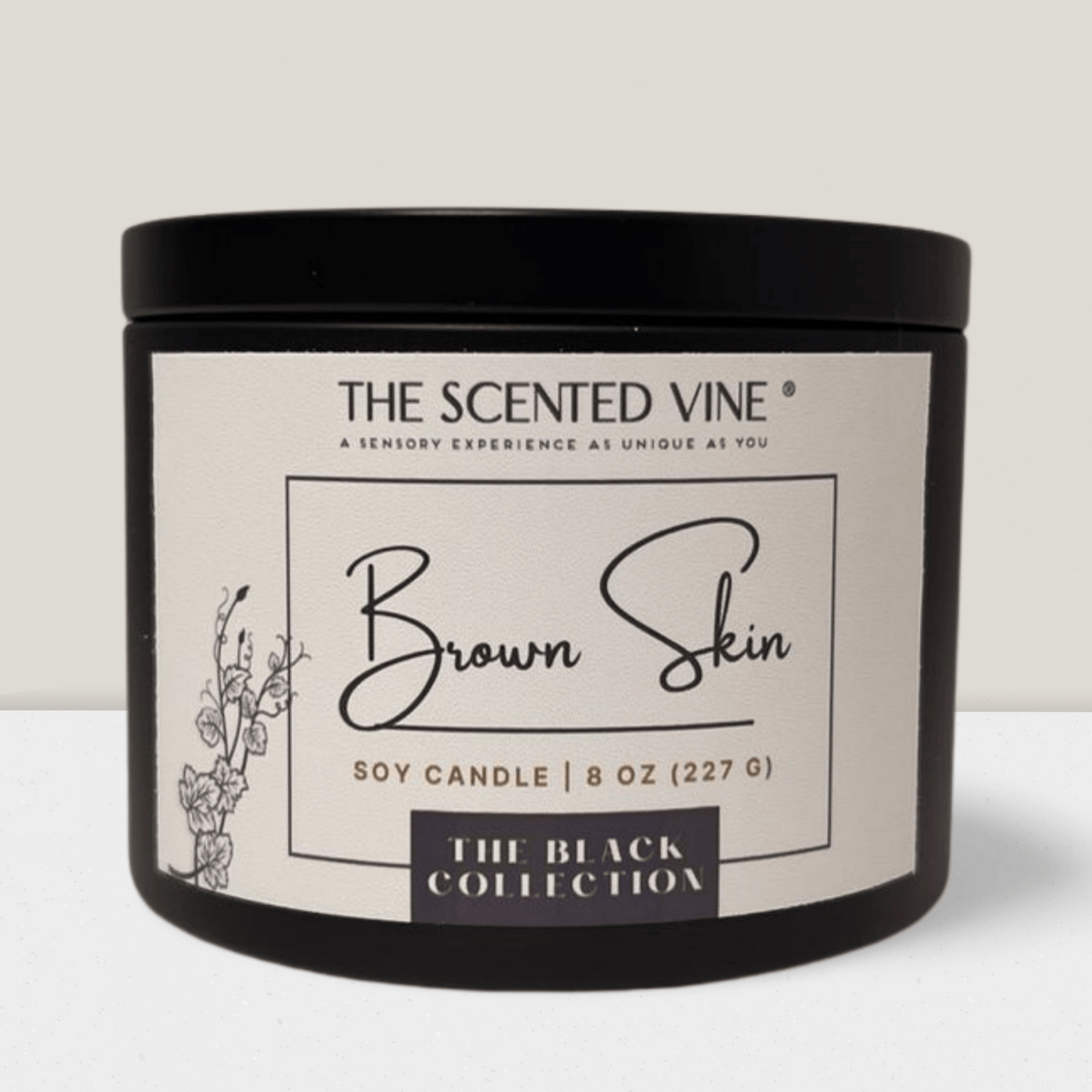 The Scented Vine Candle Brown Skin Soy Candle
