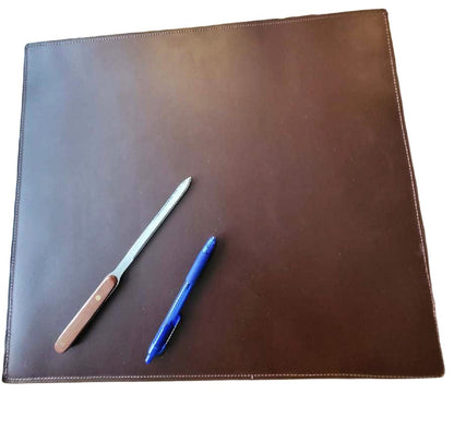 Rogue Industries Office supply Brown 18" x 15.5" Rogue Leather Desk Pad
