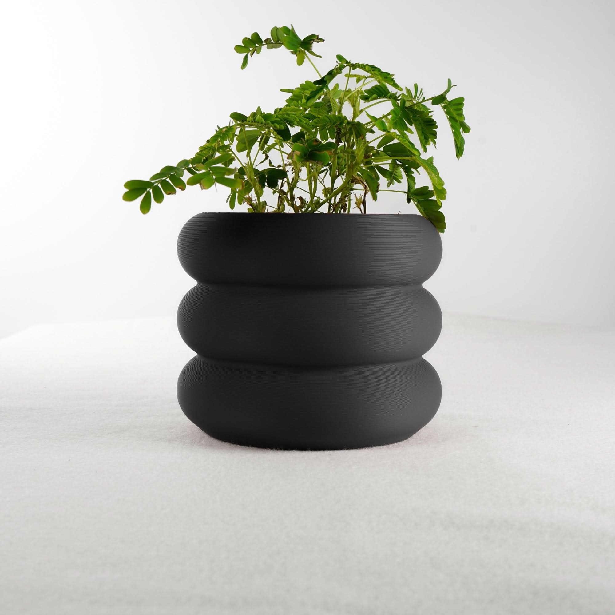 Rosebud HomeGoods Planter 3 Inch Bubble Plant Pot With Drainage and Drip tray, Helps Prevent Root Rot and Provides Air Flow to Plants Roots