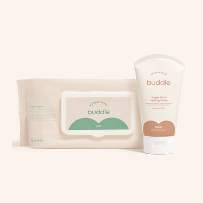 Buddle Skincare Diaper Rash Treatment Buddle Wipe &amp; Heal Bundle