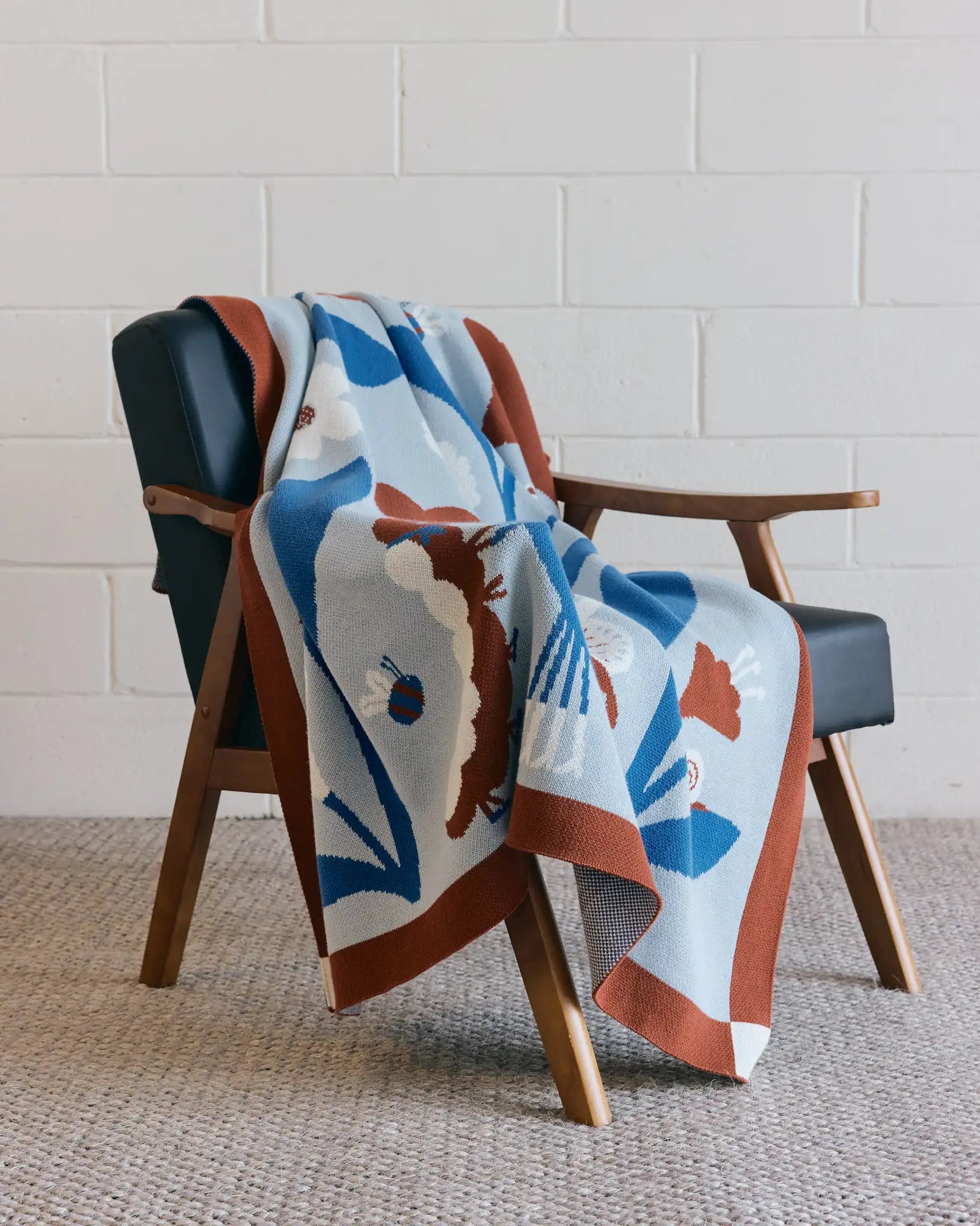Biquette Throw Blanket Bugs in Love