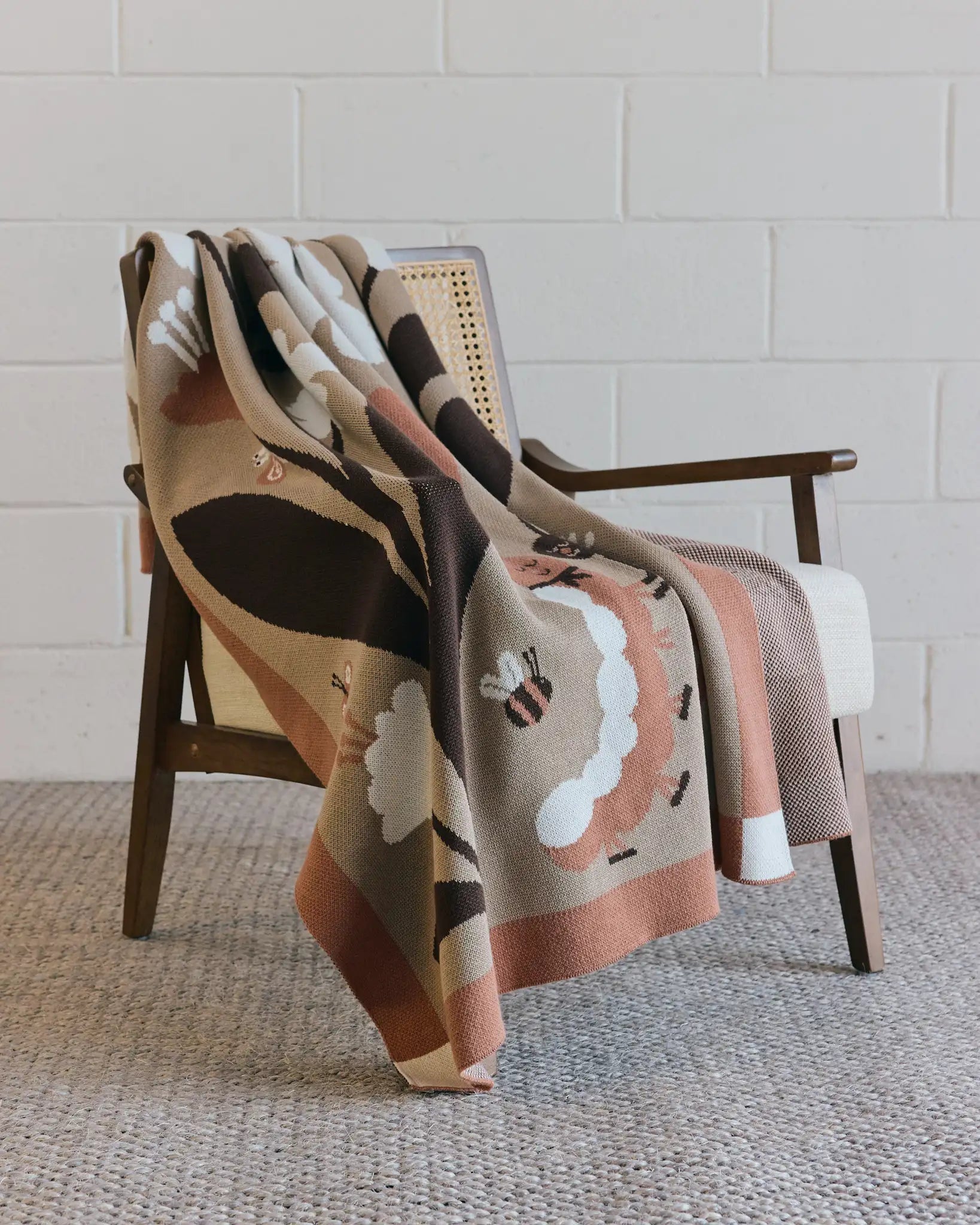Biquette Throw Blanket Bugs in Love