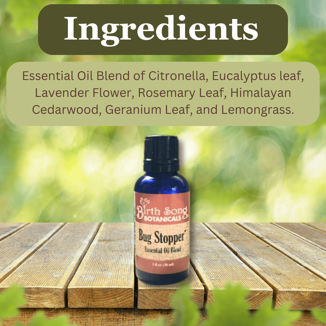 Birth Song Botanicals Co. First Aid Bug Stopper Essential Oil All Natural Defense