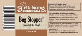 Birth Song Botanicals Co. First Aid Bug Stopper Essential Oil All Natural Defense