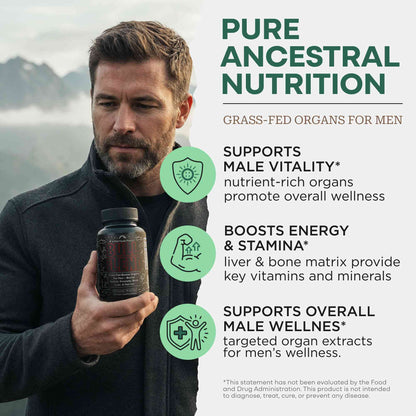 Wild Foods Supplements Bull Blend, 30 servings – Natural Male Hormone &amp; Energy Support
