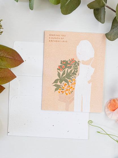 Bunch of Love - Seeded Birthday Card