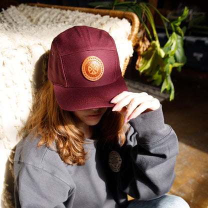 The Local Branch Hat Burgundy Camp Hat - Skaneateles Lake - USA Made