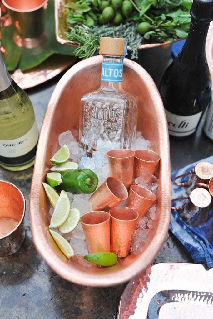 Sertodo Barware &amp; Bar Tools Tequilero Copper Shot Cup