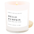 Hello Pumpkin Soy Candle - White Jar - 11 oz - My American Goods