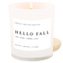 Hello Fall Soy Candle - White Jar - 11 oz - My American Goods