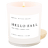 Sweet Water Decor Candles Hello Fall Soy Candle - White Jar - 11 oz