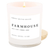 Farmhouse Soy Candle - White Jar - 11 oz - My American Goods