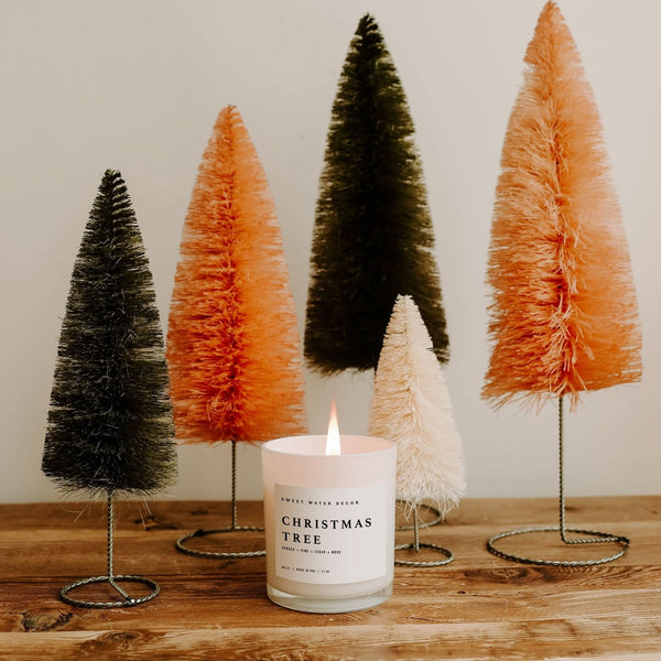 Christmas Tree Soy Candle - White Jar - 11 oz - My American Goods