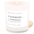 Cashmere and Vanilla Soy Candle - White Jar - 11 oz - My American Goods
