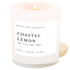 Sweet Water Decor Candles Coastal Lemon Soy Candle - White Jar - 11 oz