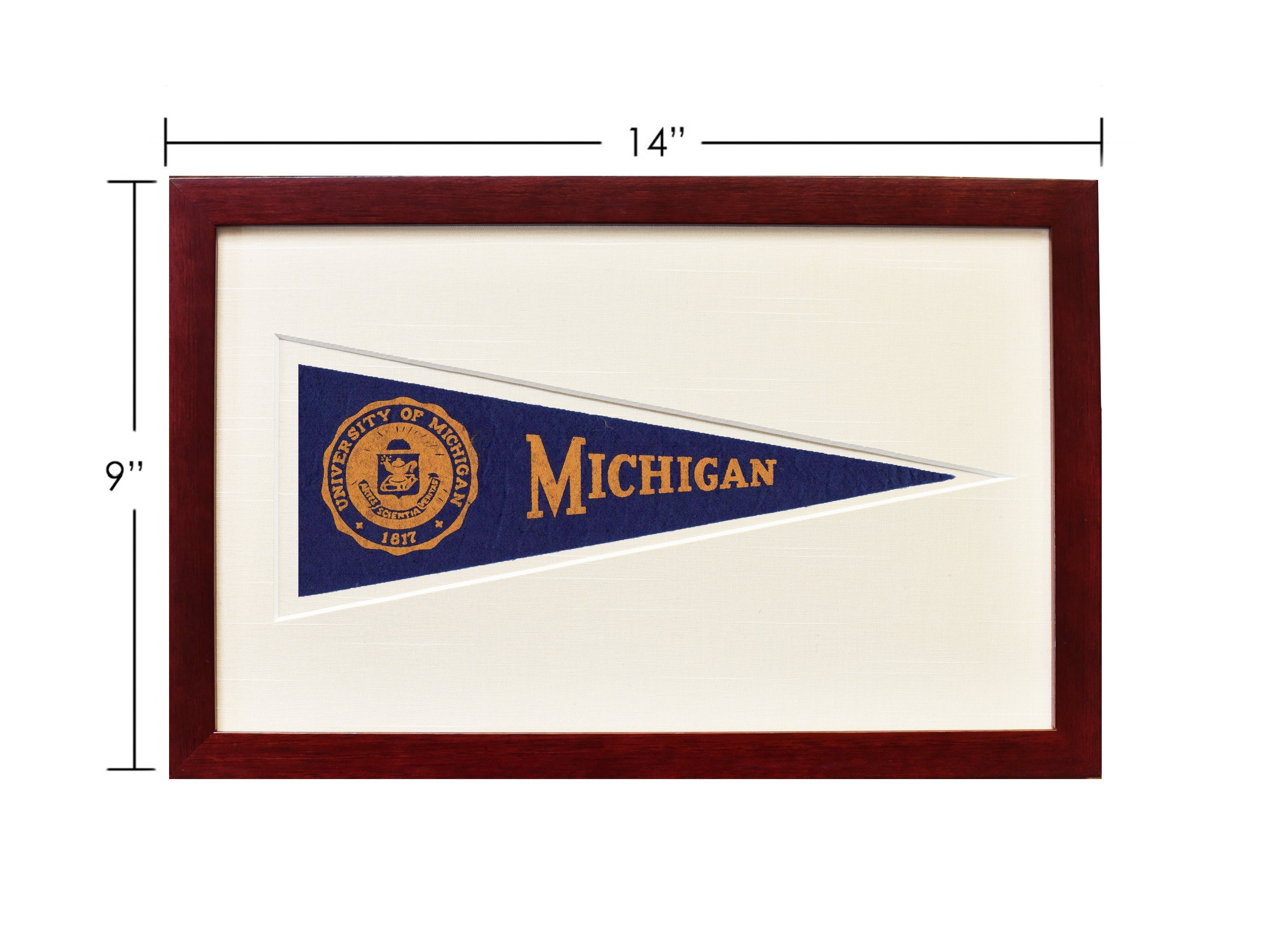 Vintage University of Michigan Hormel Pennant